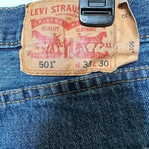 Levi Strauss 501 button fly jeans! Like new condition.